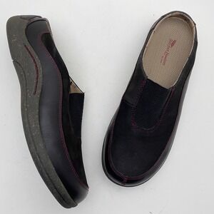 Barefoot Freedom Venice‎ Brown Leather Slip On Flat Mules Clogs Women Size 10M